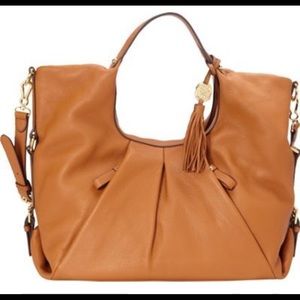 New Vince Camuto Chris Shopper Pebbled Leather